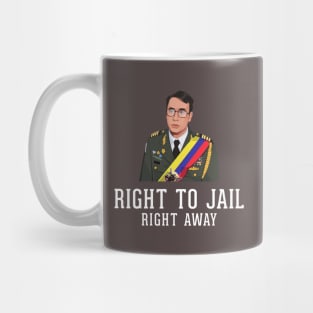 Right to jail, right away Mug